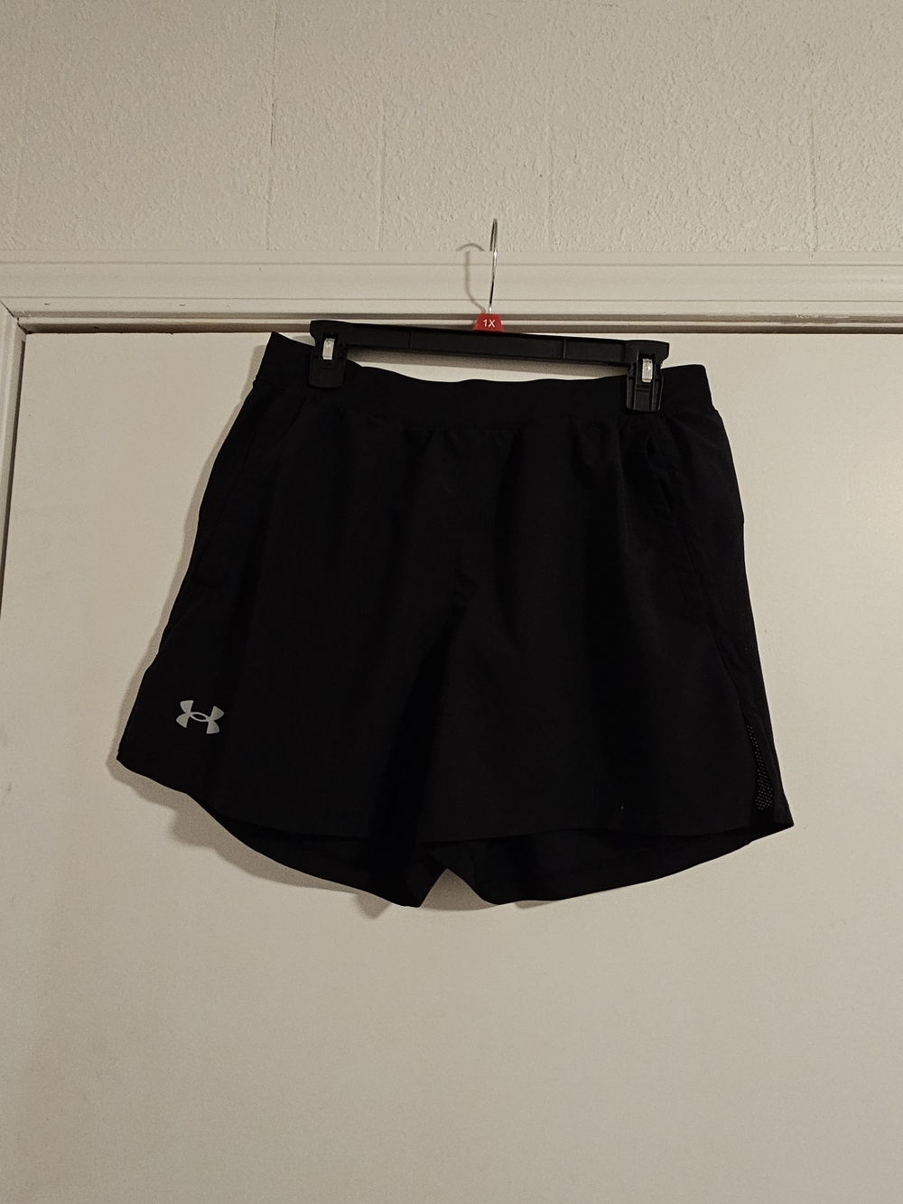 Under Armour Women's Black Running Shorts with Logo